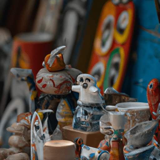 מזכרות ואומנות בעבודת יד בשוק בסורנטו
