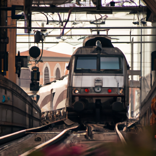 רכבת מגיעה לתחנת הרכבת ליבורנו צ'נטראלה