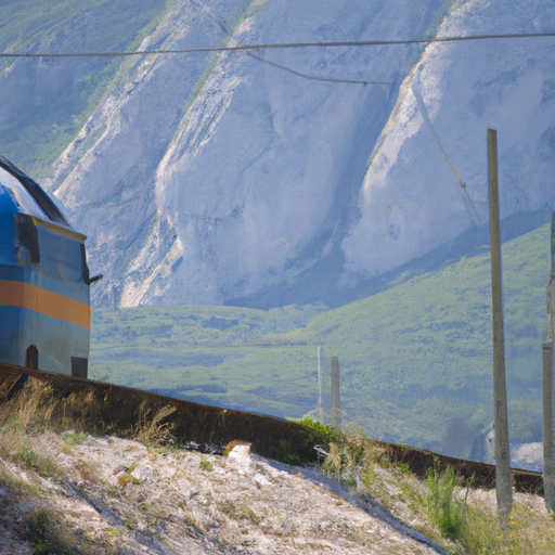 רכבת שמגיעה לתחנה ליד הפארק הלאומי אברוצו