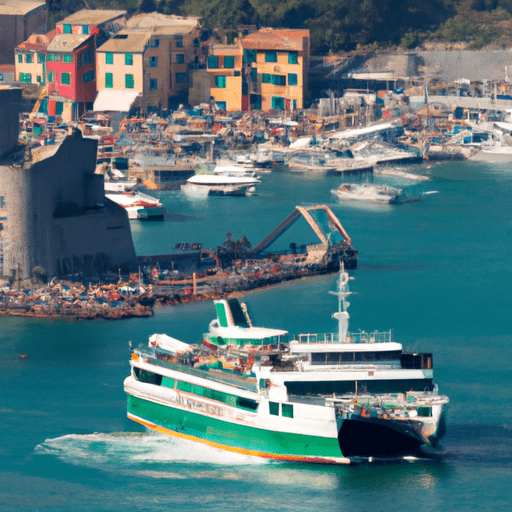מעבורת מגיעה לנמל ההומה של פורטו ונרה