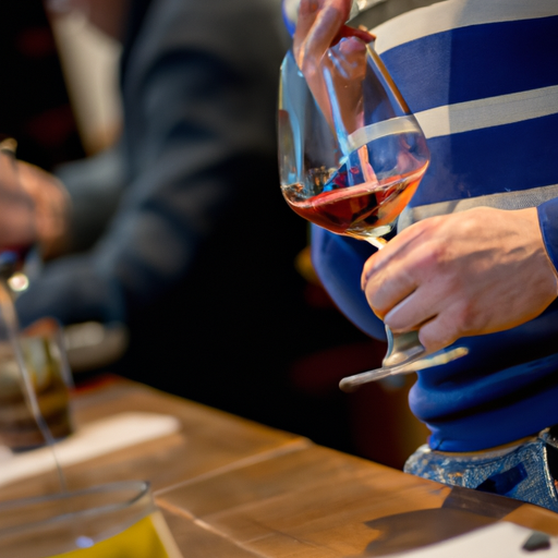 אירוע טעימות יין ביקב מקומי, בו האורחים לוגמים מיינות פוליה.