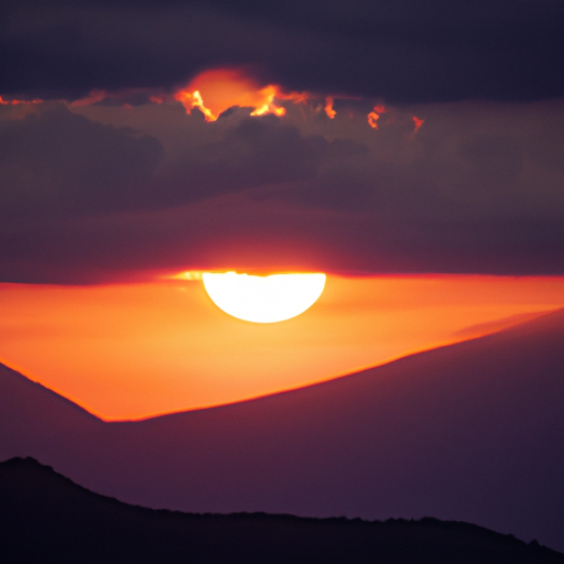 השמש שוקעת מעל הפארק הלאומי אברוצו הציורי