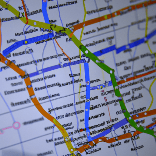מפה של מערכת התחבורה הציבורית של גנואה