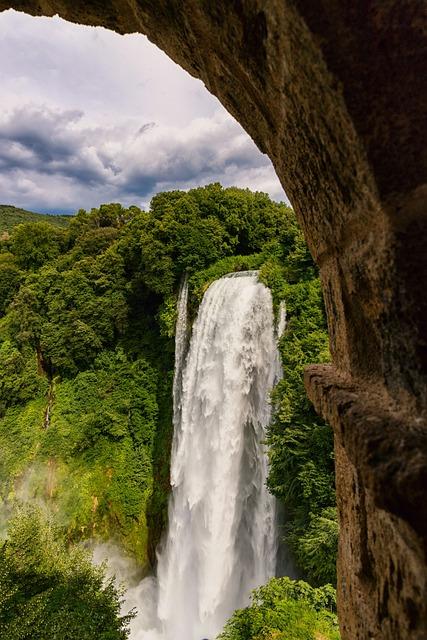 waterfalls in northern italy