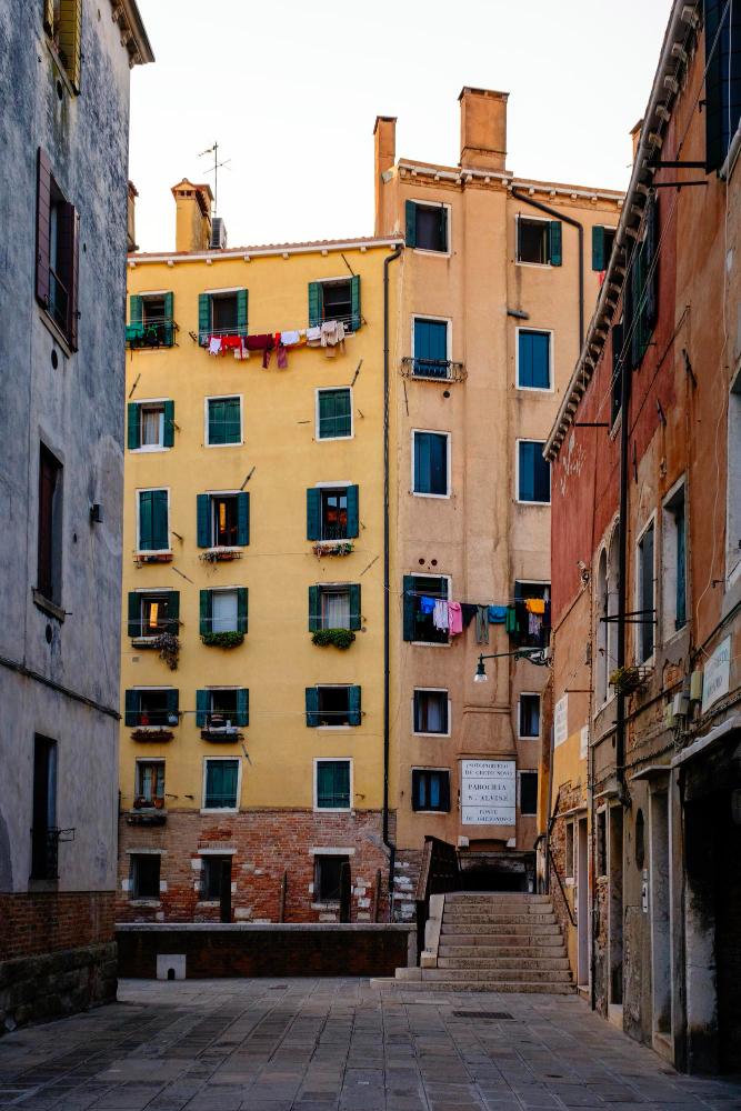 Venice italy june 22 2023 bridge at the entrance to ghetto nuevo in the ghetto district